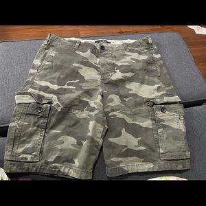 Hollister camo cargo shorts